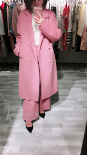 LULU高级女装 手工双面羊绒大衣私人定制 来图定制2017新面料色板