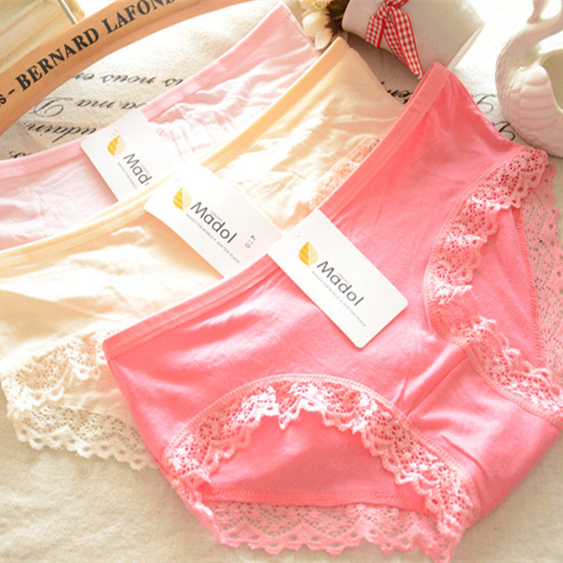 Ladies' underwear, lace, bamboo charcoal, comfortable briefs