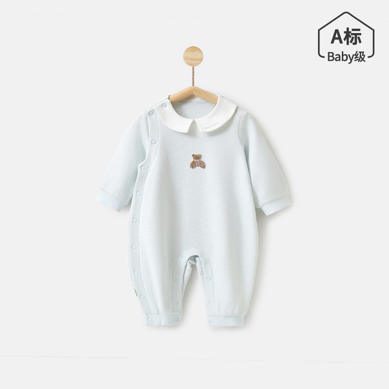 HengBaby婴儿连体衣春秋冬a类男女宝宝秋冬长袖长爬服小熊幼稚园