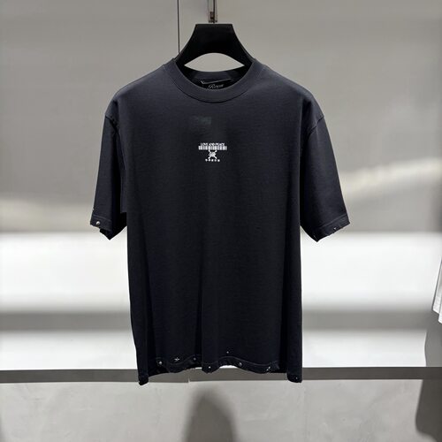 ROEN男装 26春夏新款logo字母印花铆钉装饰男士短袖T恤 605221