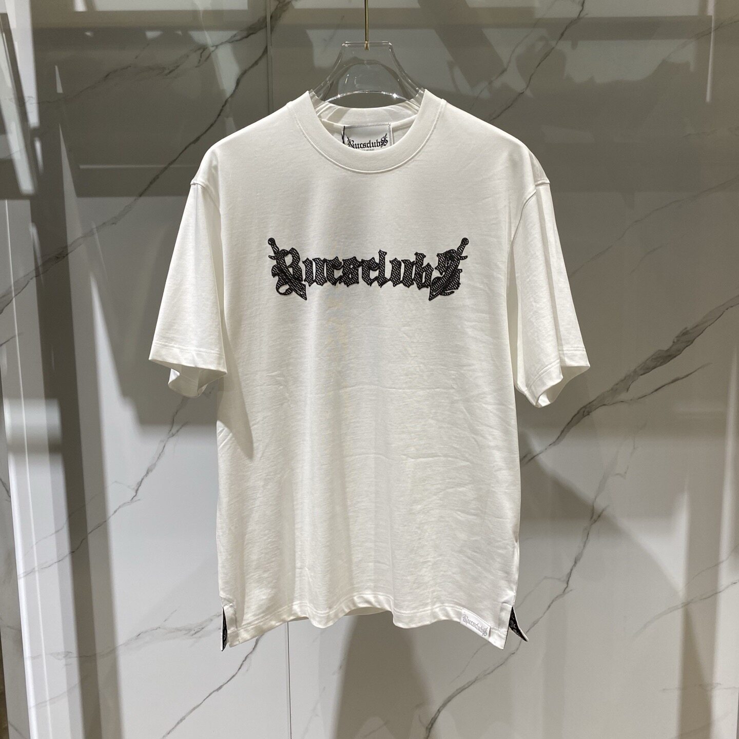 Dartin Bonaparto 26春夏新款logo字母双刀骷髅头印花男士短袖T恤