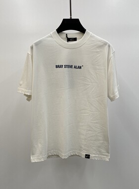 BRAY STEVE ALAN 26春夏新款logo字母印花男士短袖T恤 062201