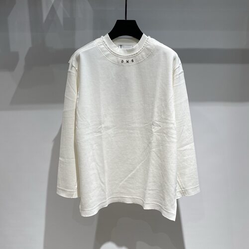 Dartin Bonaparto男装 DB26秋冬新款金属双刀字母装饰男士长袖T恤