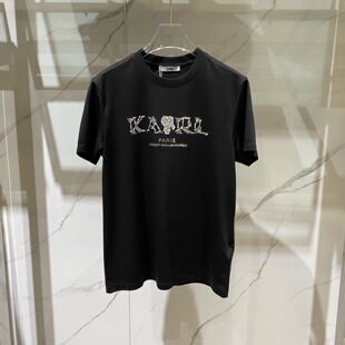 T恤 Karl 短袖 26春夏老佛爷logo字母烫钻男士 602110 Lagerfeld