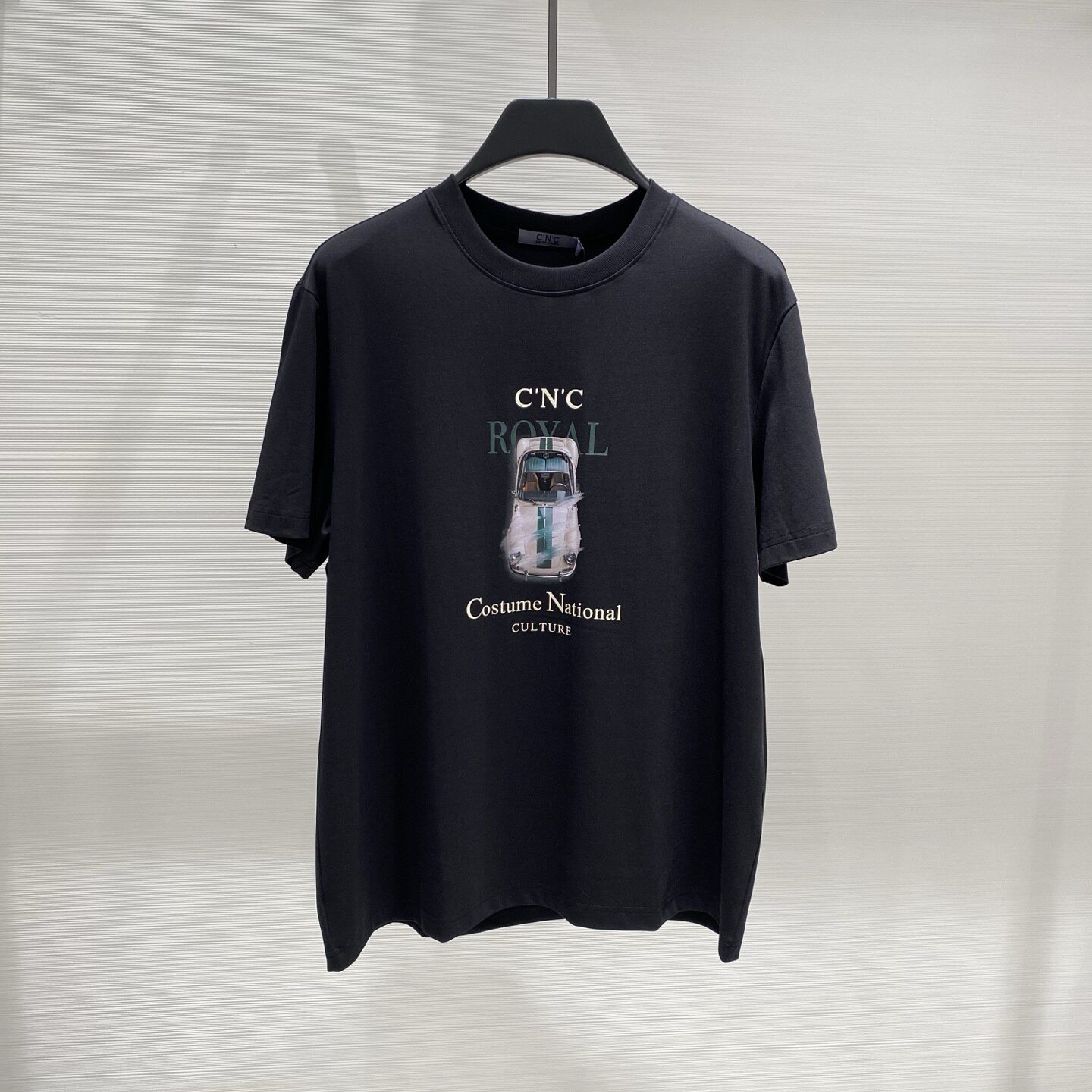 CNC男装 26春夏新款logo字母跑车印花男士短袖T恤 262199