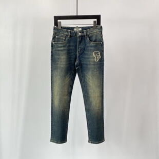 牛仔裤 卡尔老佛爷logo字母刺绣男士 Lagerfeld 特惠Karl