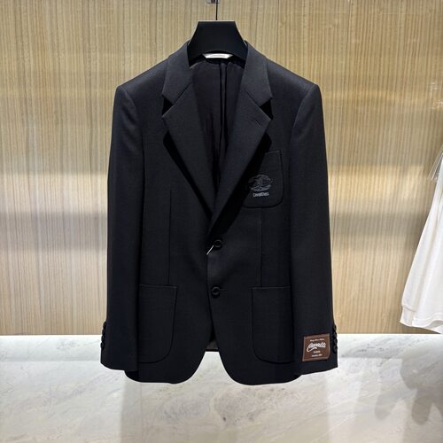 Cavalli Class男装 26秋冬新款logo字母刺绣男士羊毛西装休闲单西