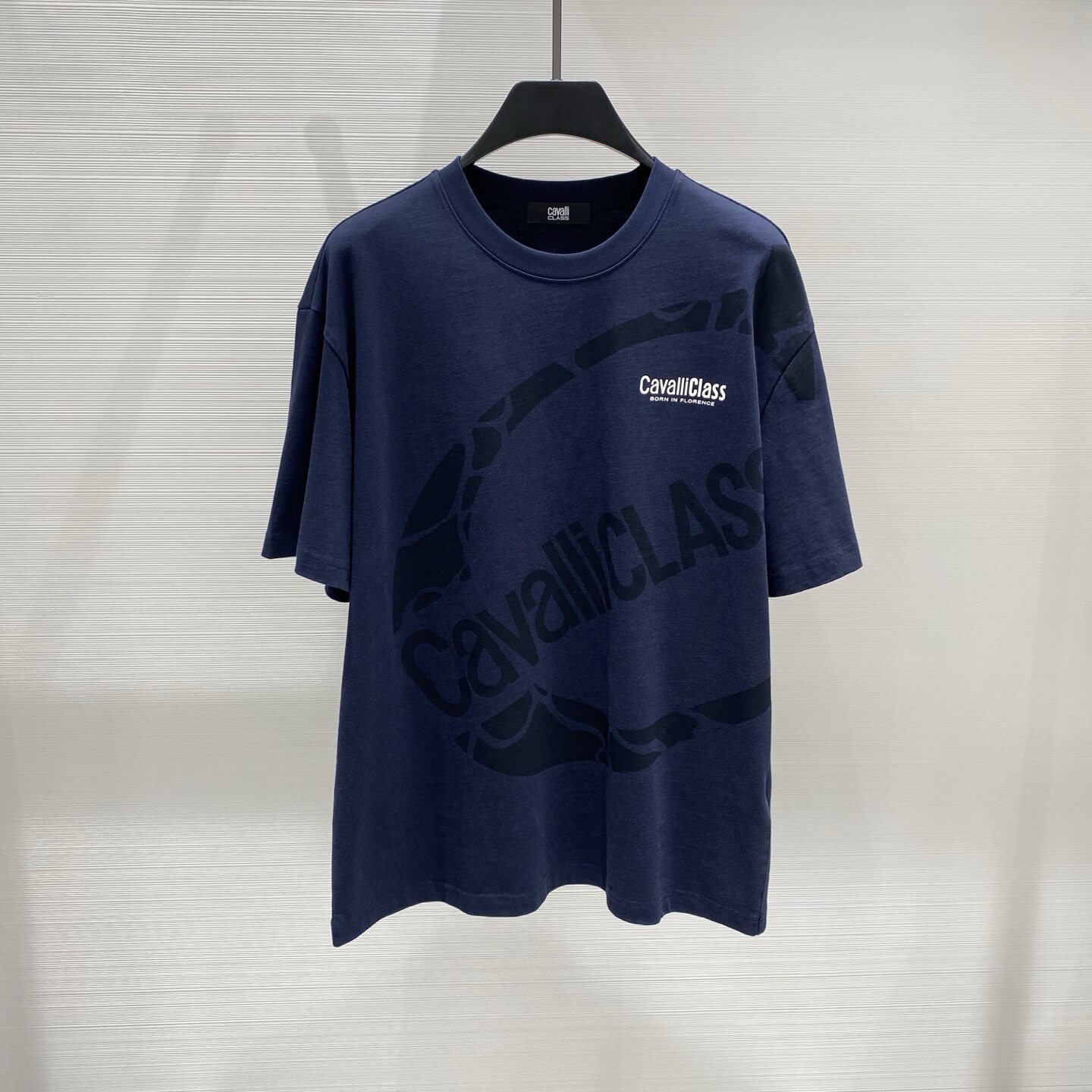 Cavalli Class男装 26春夏新款logo字母印花男士短袖T恤 2F2300