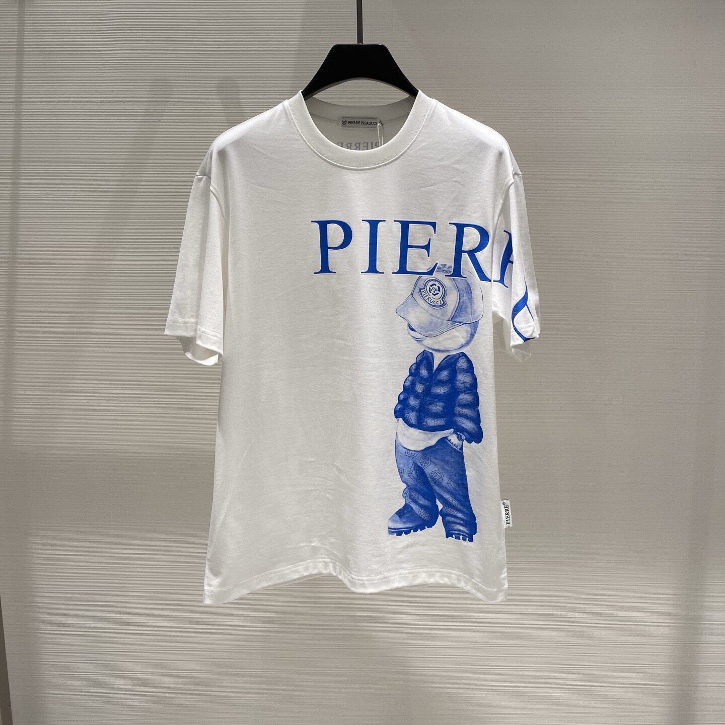 PIERRE PIERUCCI 26春夏卡通人物logo字母印花男士短袖T恤