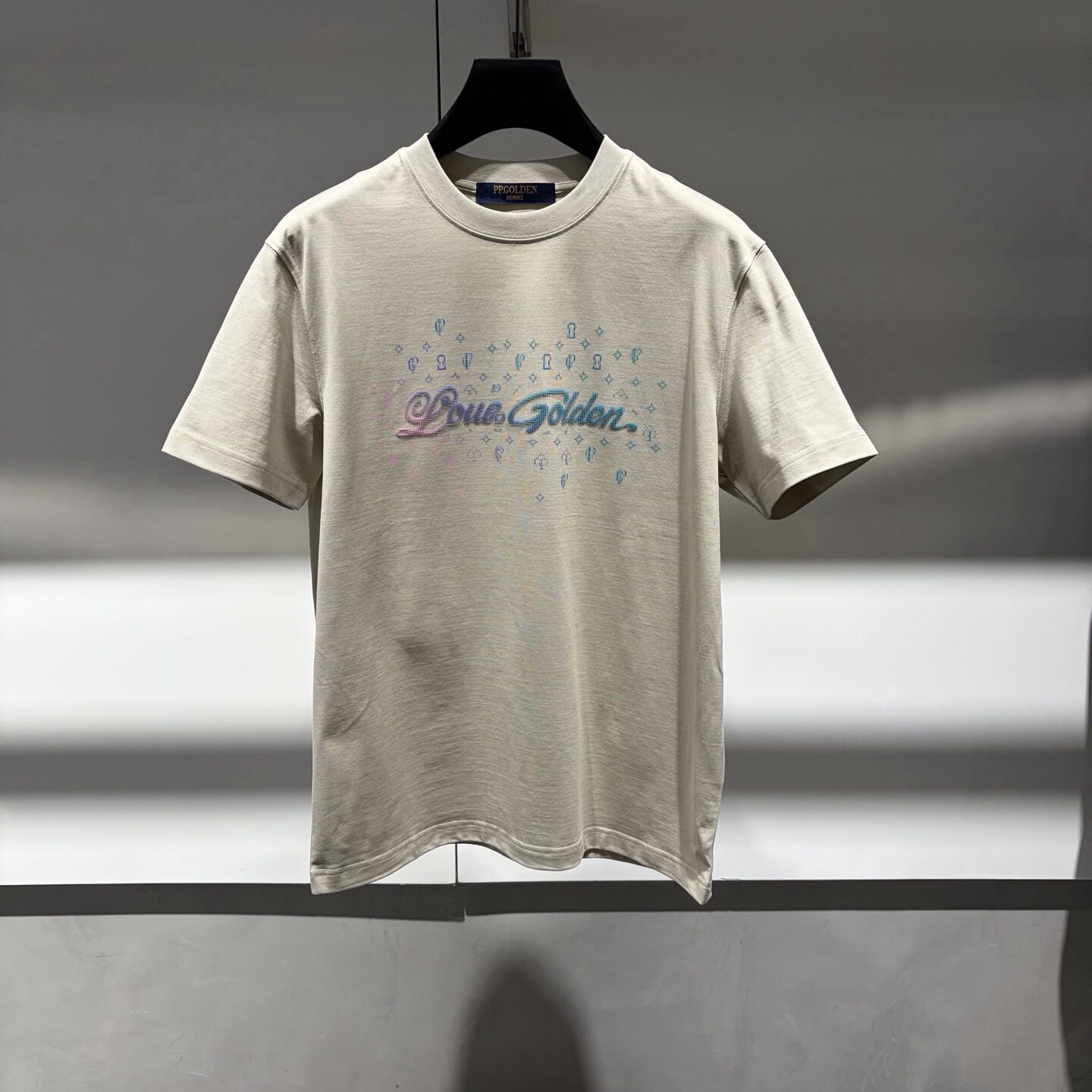 PP.GOLDEN 26春夏新款彩色logo字母印花男士短袖T恤622159