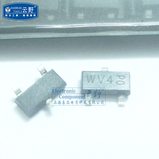 云野 肖特基势垒整流二极管BAT54S 30V/0.2A SOT23贴片（10个）