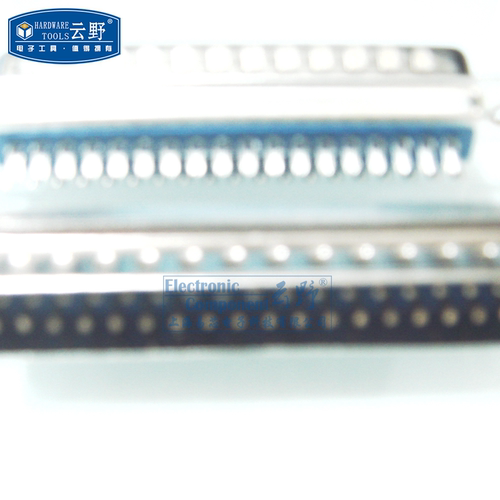 【高科美芯】 串口座DB37针 双排直针 公头蓝胶焊线 D型连接器(