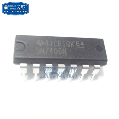 【高科美芯】IC集成电路SN7406N DIP14直插 六反相器 缓冲器 驱动