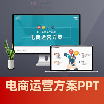 电子商务销售方案电商运营方案PPT 传统产品网络销售方案PPT