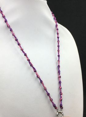 神秘紫色薰衣草原创绳编链和玺源