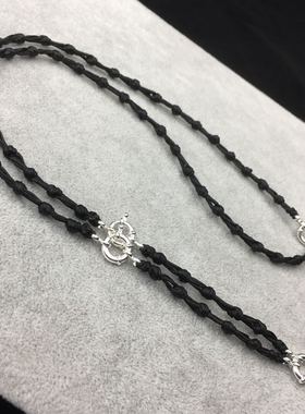 纯银弹簧扣原创手工编织佛牌链