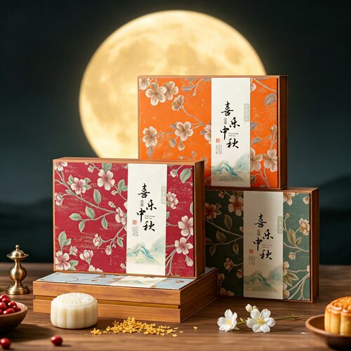 新中式中秋月饼盒6/8粒空盒