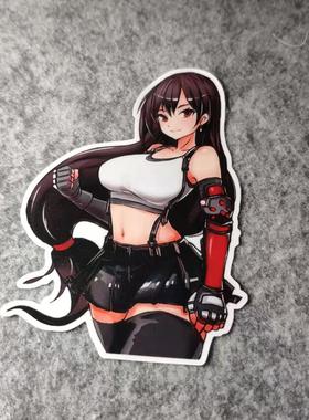 汽车摩托改装风格车贴窗划纹漂工装机车女孩滑板划纹尾贴D1885