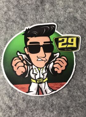 motogp改装车机车摩托个性贴纸滑板卡通装饰遮痕个性车贴D880