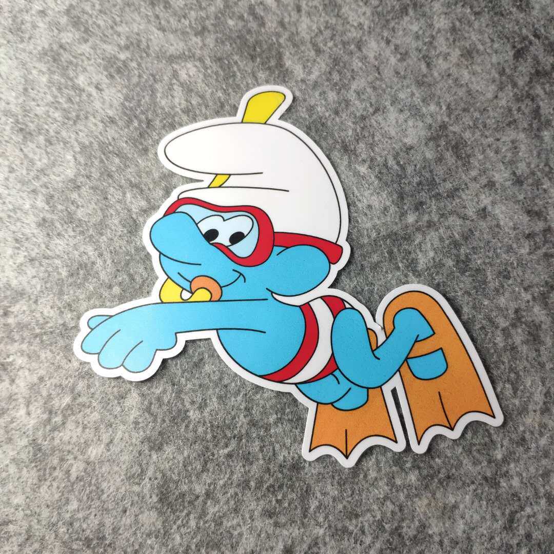 个性车贴潮流改装汽车贴摩托贴纸搞笑padi潜水装备烫画车贴d979