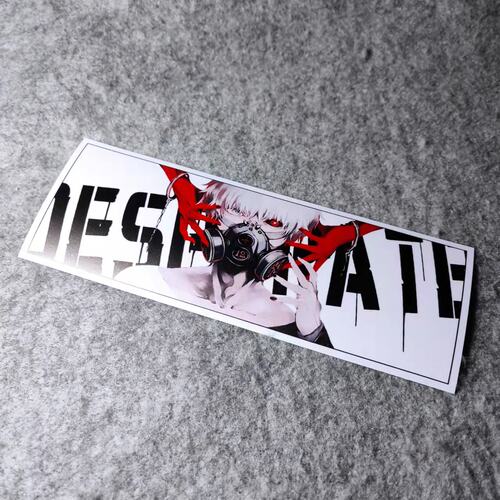 东京食尸鬼个性车贴潮流改装汽车贴摩托贴纸卡丁车烫画车贴D2111