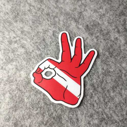 个性车贴潮流改装汽车贴摩托贴纸搞笑潜水装备贴PADI烫画车贴D971