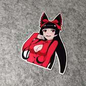 二次元 日漫改装 痛车摩托贴电动车老婆酱侧窗JDM烫画D1545