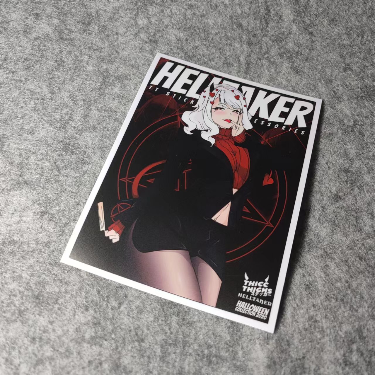 美女日漫二次漫画改装汽车摩托贴纸搞笑二次元划纹烫画车贴D2535