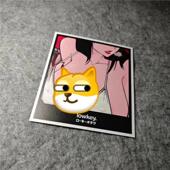 卡通日漫潮流搞怪搞笑贴画摩托汽车电动车滑雪板贴纸车窗贴D3171