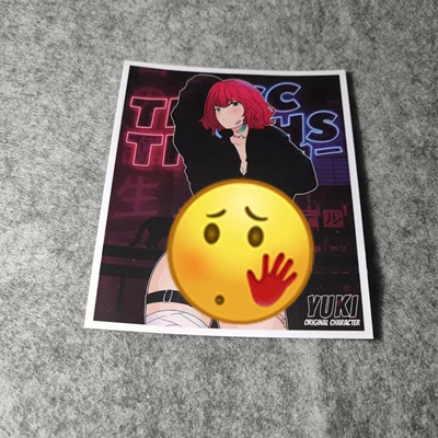 卡通动漫二次漫画改装汽车摩托贴纸搞笑二次元划纹烫画车贴D2553