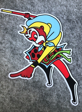 齐天大圣汽车摩托车贴孙悟空滑雪板滑板箱贴划痕车贴漂移贴D260