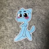 D720恶魔汽车角创意车贴纸外饰汽车汽车装 饰贴纸特惠小可怜蓝猫猫