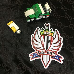 Nicky69警示海顿HaydenMOTO盾牌款摩托贴纸反光汽车外饰车贴m70