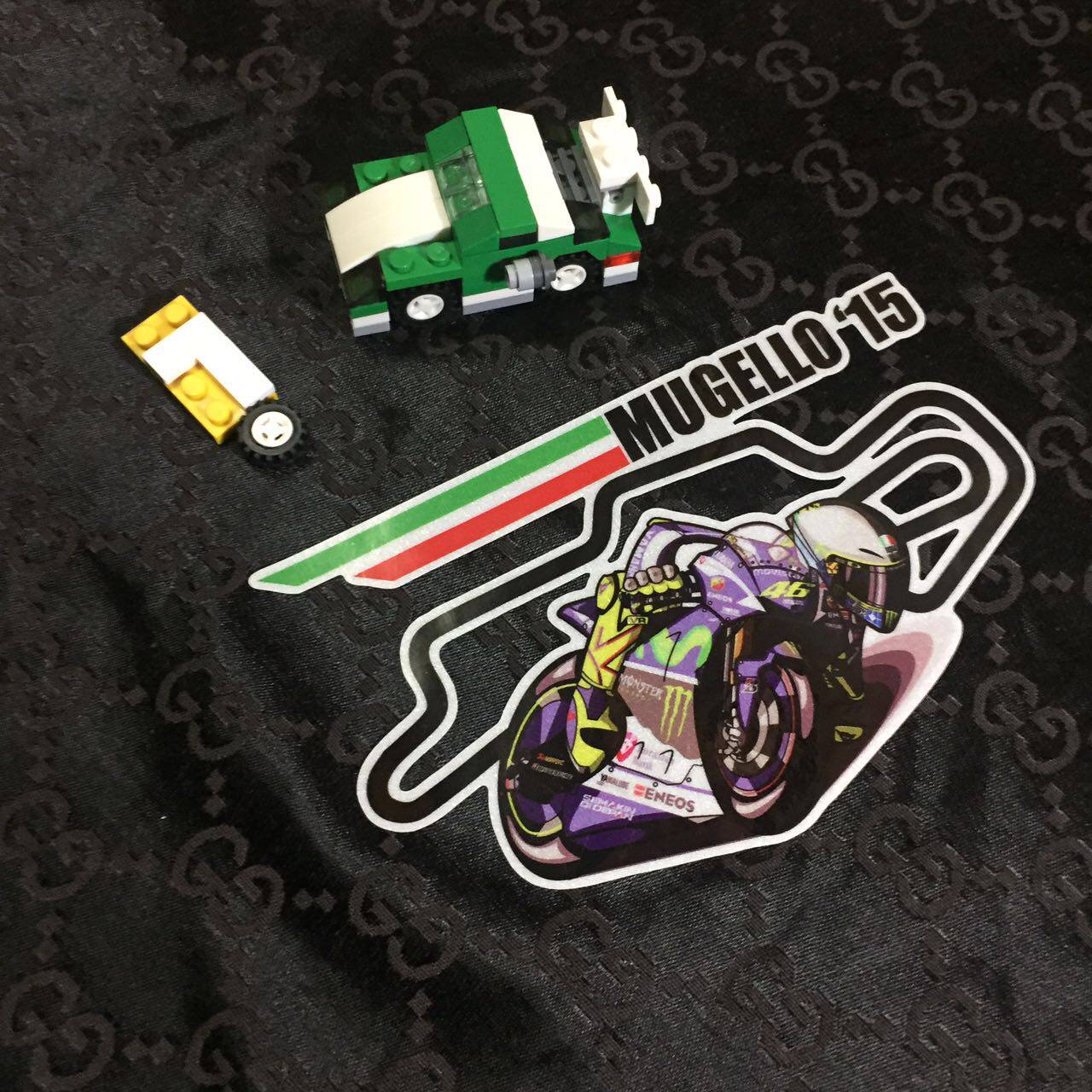 46实习新款上市罗西意大利赛道车贴2015MOTO摩托车反光贴车贴M72