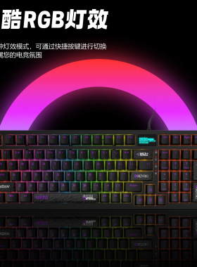 ZIDLI 磁动力K980max磁轴RT机械键盘电脑FPS电竞网咖有线游戏键盘