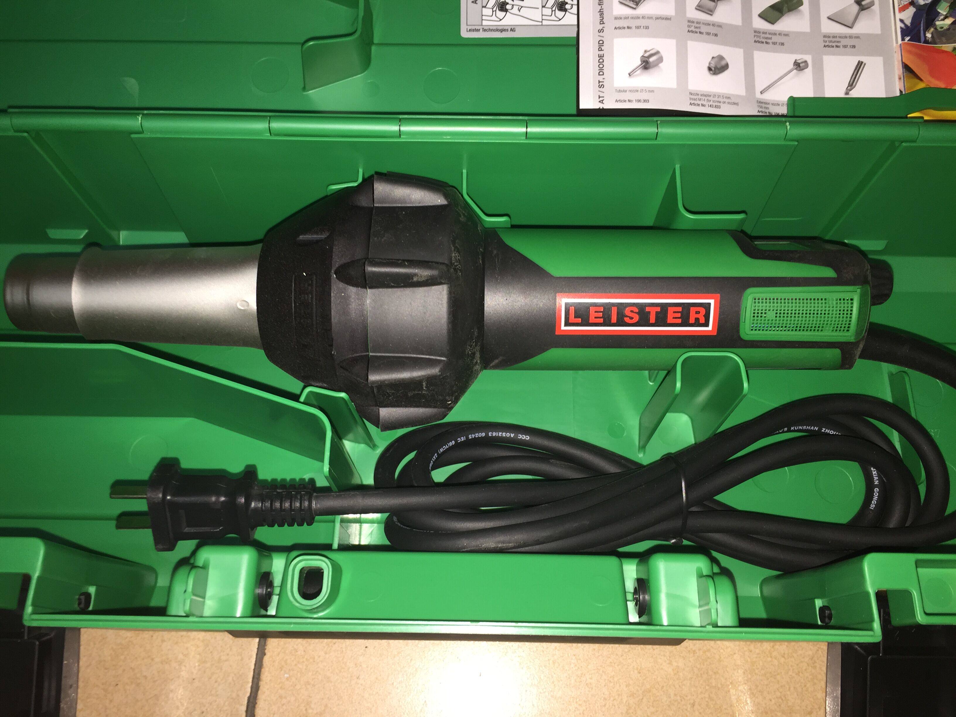 leister进口瑞士原装pe pp 141.323四氟数显热风塑料焊枪triac at