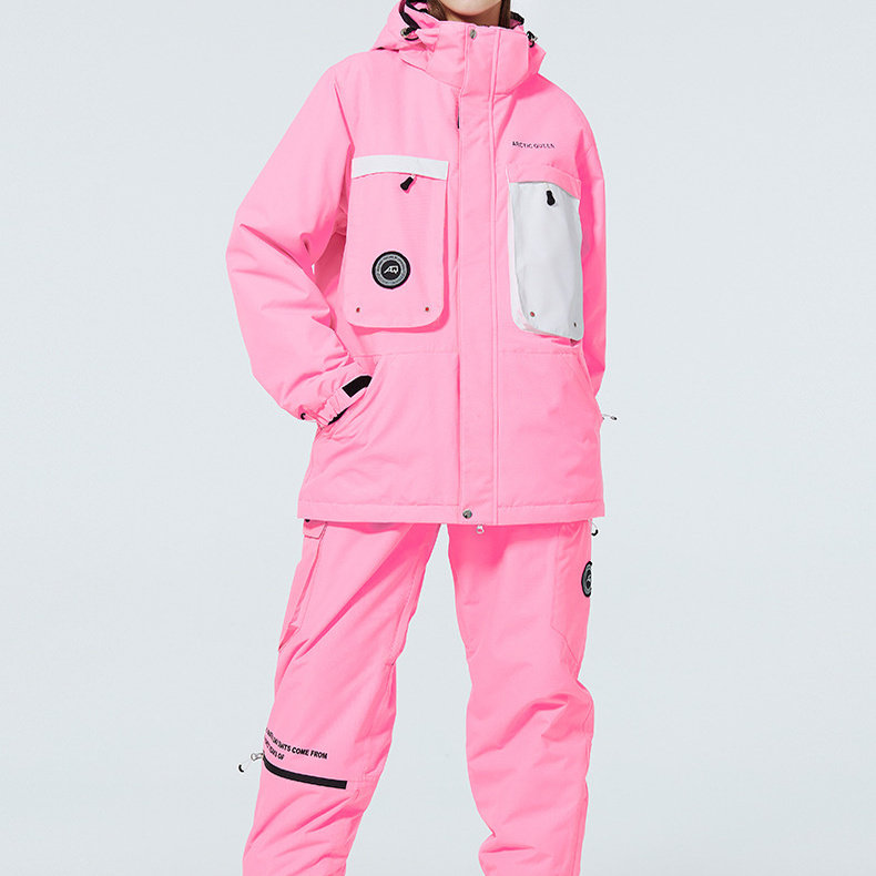男女款冬季户外滑雪服棉服套装
