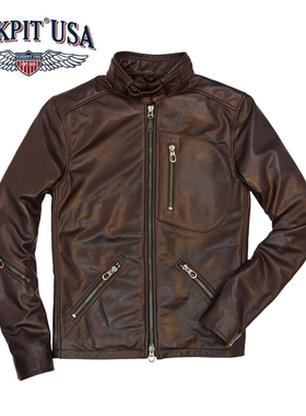 美国Cockpit Falcon II Leather Jacket 皮衣 Z21U002现货