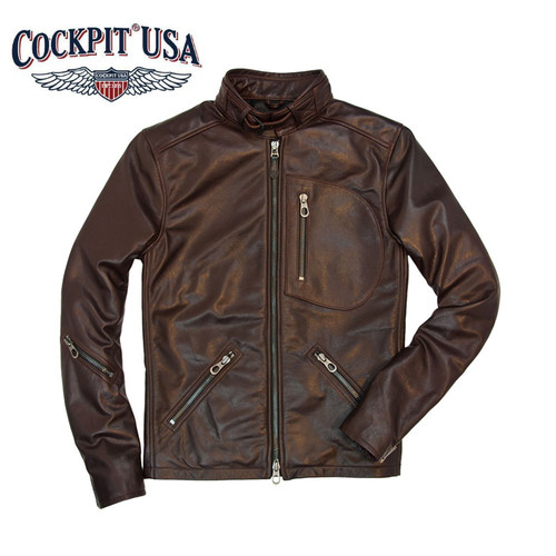 美国Cockpit Falcon II Leather Jacket 皮衣 Z21U002现货