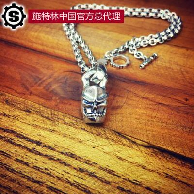 美国复古朋克风纯银吊坠现货