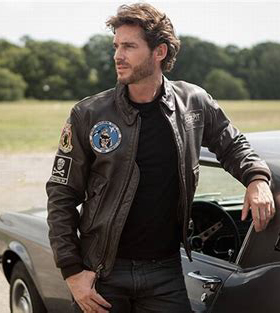 美国Cockpit经典G1越南航母飞行夹克男士山羊皮衣现货Z21E002