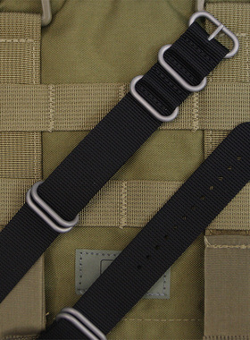 【C4户外】北约NATO尼龙表带 黑色 MTM  24mm宽现货