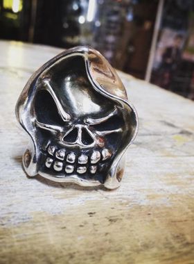 欧美日韩风手工纯银戒指