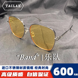 TACLAB 金属支架时尚 潮流茶色墨镜太阳镜圆脸显瘦GM band