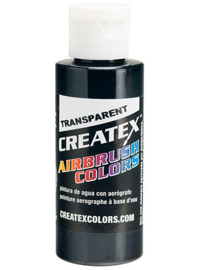 Createx 5132 4 OZ Transparent Black汽车漆模型漆软胶漆透明黑