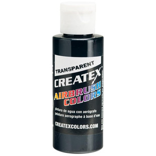 Createx 5132 4 OZ Transparent Black汽车漆模型漆软胶漆透明黑