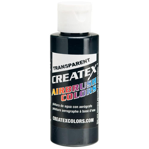 Createx 5132 4 OZ Transparent Black汽车漆模型漆软胶漆透明黑