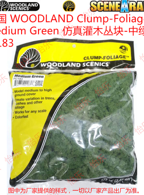 WOODLAND Clump-Foliage Medium Green 仿真灌木丛块中绿色FC183