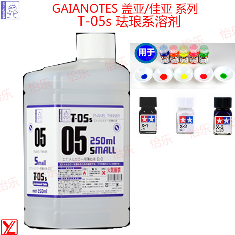 GAIA模型珐琅涂料旧化渍洗渗线勾线溶剂 T05S T12快干稀释液