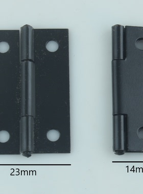 【永不生锈】1.5寸小合页  黑色合页 1寸半合页木盒合叶36*23*0.7